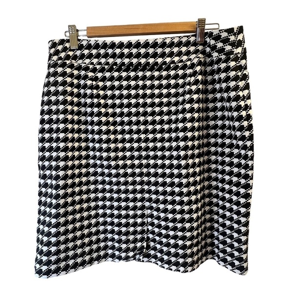 Reitmans Women's Skirt 15 Black White Herringbone - Picture 11 of 13